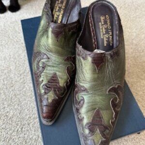 Donald Pliner | Western Couture Boot Shoe Closed Toe Slide Made in Italy, Size11